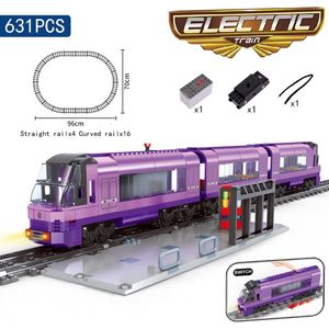 Bloklar DIY MOC City Serisi Demiryolu Binası Taşlı Demiryolu Taşımacılığı Çocuk Model Oyuncaklar Hediyeler 231122