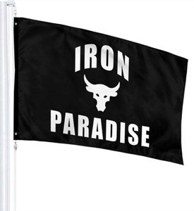 Bandeiras do paraíso de ferro 3x5 pés clube esportivo ao ar livre interno personalizado 3x5 pés impresso poliéster costura dupla com ilhós de latão 1722531