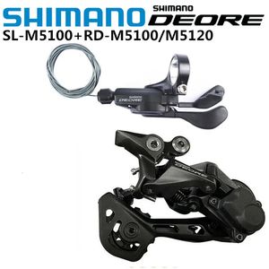Desviadores de bicicleta Shimano Deore M5100 XT M8000 SLX M7000 11S Desviador traseiro Shifter Lever Mini Groupset MTB Mountain Transmissão 231122