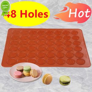 New 48 30 Holes Non-Stick Silicone Macaron Macaroon Pastry Oven Baking Mould Sheet Mat Diy Mold Useful Tools DIY Cake Bakeware Mold