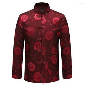 Ethnic Clothing Traditional Chinese Suit Male Jacket For Men Cheongsam Tang Oriental Vintage Man Mens Tops Wedding