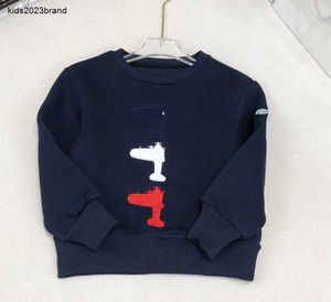 New kids hoodie winter Plush insulation baby sweater Size 100-160 Aircraft pattern printing boy girl pullover Nov25