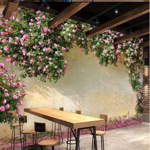 rose background wall mural 3d wallpaper 3d wall papers for tv backdrop285h