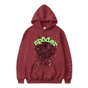 Męskie bluzy bluzy męskie bluzy z kapturem Spider Sp5der Hoodie Young Thug 555555 Projektant Drukowanie dwuczęściowe z damską bluzą pająk pająki 555