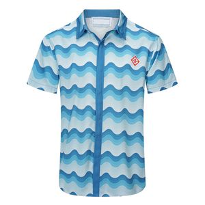 5 män designer skjortor sommar shoort hylsa casual skjortor mode lösa polos strandstil andningsbara tshirts tees kläder #930