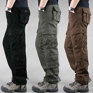 Pantaloni maschili primavera estate autunno inverno pantaloni da carico maschile kaki pantaloni militari di cotone casual pantaloni tattici grandi pantaloni militari homme 230422