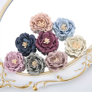 Altri accessori di moda 510pcs fibra superfine artificiale fiori testa decorazioni per la casa fai da te matrimonio sposa corona copricapo decorazione corpetto accessori J230422