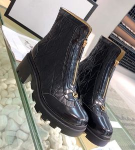 GGSHOES BOOTS GUXCIトップ品質のGussie Womens Ankle Fashion New Boots Womens High Quality Shoes温かい黒いかかと高6cmサイズ34-42