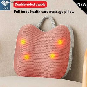 Massaging Neck Pillowws New 3D Electric Smart Neck massage Pillow Head Back Shiatsu Full body Massager Wireless Use For Car Home Infrared Physio Q231123