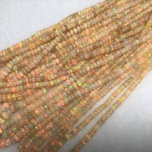 Other Wholesale Top Ethiopian Opal Rondelle gem stone loose beads for jewelry making DIY design necklace bracelet 230422