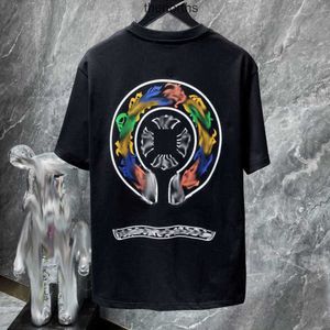 Herr thirts lyx t -shirt märke ch hjärtan tshirts designers män kvinnor tees mode hästsko sanskrit cross tryck bomull tshirt kort ärm lqsp