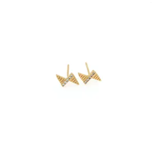 Dangle Küpeler Kawaii Sevimli Mikro Asfalt Zirkon Bow Tie Stud Women Moda Kore Mücevher Minimalist Kulak Piercing Hediyesi