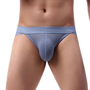 Uomo sexy T posteriore traforato Underwea U cavallo convesso Doppio perizoma fianchi Hollow Big Bag Lingerie culo aperto G String Sissy Gay Bikini