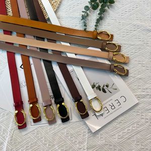 Designer New Women's Genuine Leather Antique C Metal Smooth Buckle 2.8cm Versatile Casual Fashion Decoration Belt Factory