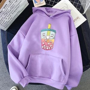 Felpe con cappuccio da uomo Milk Cup Look Mom I Can Felpa con cappuccio Kawaii stampata per ragazze regalo moda uomo donna felpa pullover hip-hop