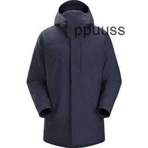 Designer Apparel Arcterys Jackets Mens Outerwear Jackets Outdoor Clothing Charge Coat Thermo Series Long Warm Parker Everyday Casual Versatile Coat BlackSa WNMQA