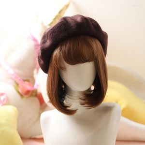 Berretti Berretti/Cappucci con teschio Qiu Dong Cappello da Soldi Femminile Berretto da Viaggio Bella Fidanzata Serie Misto Lana JokerBeanie/Teschio Wend22