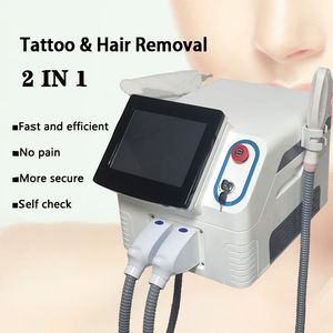 2024 Portable Hair/Tattoo Removal 2 in 1 Machine OPT + Nd Yag Laser Pigment Spots Wrinkles Remove Depilatory Skin Rejuvenation Multi-language Beauty Salon
