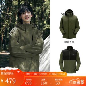 Camel Arcterys Giacche Cappotti firmati Abbigliamento sportivo da esterno antivento e impermeabile Ding Zhen Stesso stile Carica Cappotto per uomo Donna Coppia in pile addensato Ther