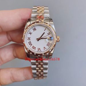 2023 QC Check Luxury Watch Platinum Mint Green Watch 31mm Women Automatic Watch 3235 Automatic Mechanical Bracelet Lady Watches Waterproof Wristwatches 126300