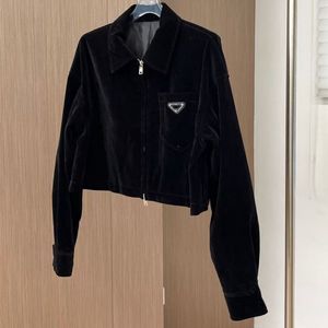 Woman Outerwear Jackets Early spring velvet fabric jacket top Long Sleeve Coats Chothing Size S-L