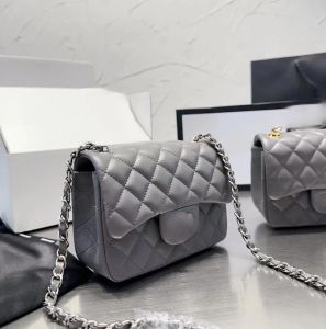 7A Luxus-Designer-Tasche, Handtasche, modische Umhängetasche, Umhängetasche, klassisch, gesteppt, CF-Klappe, Rindsleder, 17 cm, Schaffell-Leder, Damen-Schultertasche, Vintage-Taschen