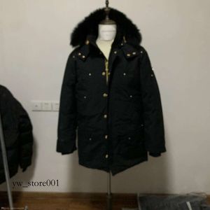 Herren-Winter-Daunenjacken aus Kanada, Outdoor-Freizeitmäntel, winddichter Mantel, wasserdicht, schneesicher, dicker Colla, echtes Wolfsfell, Mooses 9292