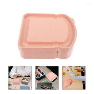 Tallrikar smörgåsbox utomhusbröd behållare återanvändbara behållare vuxna förvaring plastsmörgåsar