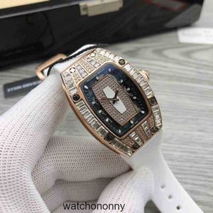 Barrel Luxury Mens Mechanics Diamond Watch Richa Weska Red Lip RM007 Women's Sky Star Trend