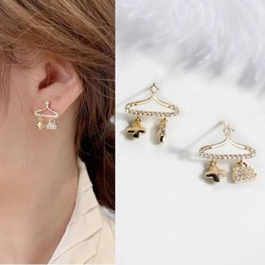 Stud Earrings KAROPEL 925 Silver Creative Exquisite Small Hanger Needle Female Korean Fashion Design