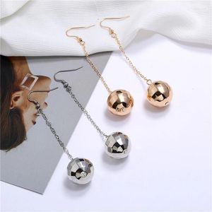 Dangle Earrings Fashion Women Alloy Metal Texture Disco Ball Ladies Female Clothing Accessories