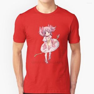 Мужские рубашки T Madoka Kaname Футболка с коротким рукавом летняя мужская рубашка Streetwear Puell