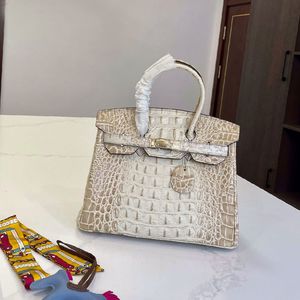 Hochwertige Handtaschen-Geldbörsen-Frauen-Einfach-Einkaufstasche-echtes Leder-Krokodil-Muster-langer Bügel-Art- und Weisebuchstaben-unterer Nagel-goldene Hardware-Schulter-Crossbody-Taschen