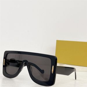 Nuovo design della moda anagramma maschera occhiali da sole in acetato 40106u telaio di grandi dimensioni in stile semplice e unico protezione Uv400 occhiali da esterno