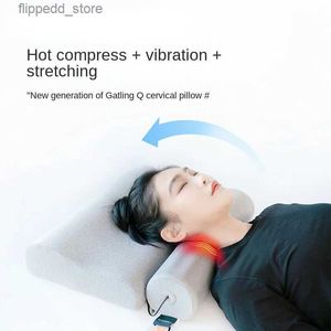 Massera nackkuddar En ny generation av cervikal ryggrad Massagekuddar Electric Hot Compress Vibration Massage Neck Pillow Special Soothing Stretch Q231123