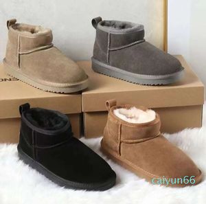 Australia Platform Boots Scuffs Wool Shoes Sheepskin Fur Real Leather Classic windtight Brand Casual Women