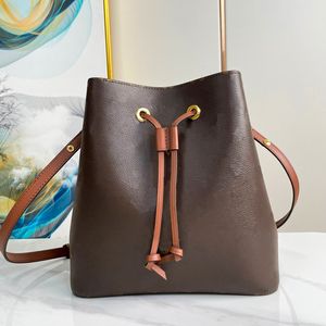 Highquality Designers Bag NEONOE Bucket bag Shoulder Bags flower Purses Women Tote Brand Letter Genuine Leather Handbags crossbody bag