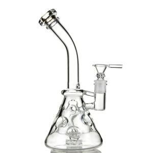 9 Inch Swiss Perc Fab Egg Beaker Hookahs Glass Bong Showerhead Perc Percolator Dab Rig Recycler Bongs Oil Rigs Dabber Water Pipes Clear BJ