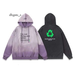 dhgate essentialhoodies kvinnor vtm söt liggande platt broderi bokstav förstörelse gradient lös hoodie mode varumärke unisex tröja