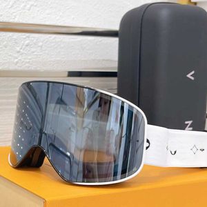 HHH Designer Güneş Gözlüğü Kış Profesyonel Kayak Yarışması Goggles Anti Sis Büyük Boy Çerçeve Kayıt Aynası Orijinal Kutu Büyük Boy