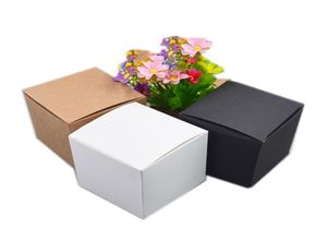 50 pz 13 dimensioni scatola di cartone di carta kraft per gioielli regalo imballaggio di caramelle scatola di cartone regalo pacchetto di sapone scatola di carta bianca T197608016