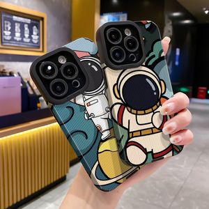 Cases For For Funda iPhone 14 13 12 11 Pro 13Pro 14Pro Max mini X XR XS Max 7 8 Plus SE Case Astronaut Phone Cover Coque