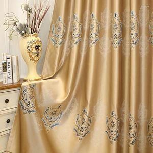Cortina Popangel de estilo europeu de alto grau ambientalmente amigável sala de blecaute cortinas de altura personalizadas cortinas de quarto