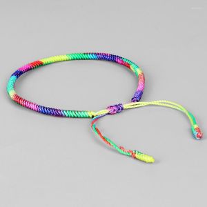 Bracelets de charme Danymia Nots de fios feitos à mão corda colorida pulseira de corda boho ioga para mulheres 2023 Presente de joias