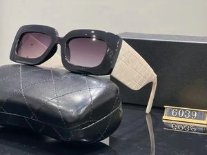 Top Luxus Sonnenbrille Polaroid Objektiv Designer Damen Herren Goggle Senior Brillen für Damen Brillengestell Vintage Metall Sonnenbrille mit Box 6039