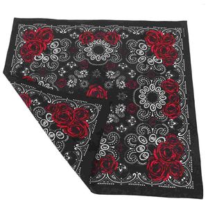 Bandanas flores impressas lenço de cabeça masculino feminino lenços de algodão padrão equitação bandana