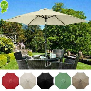 Nowy 2/2,7/3M Ochrona UV Parasol Słońce Parasol Parasol Okład ogrodowy Parasol Wodoodporna pokrywę zastępczą na plaży 6/8RIBS