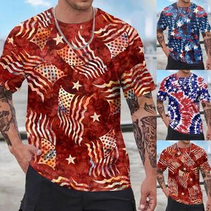 Men's T Shirts Men Fashion Spring Summer Casual Short Sleeve O Neck Camouflage Printed Top Blouse Mens Heavy Cotton