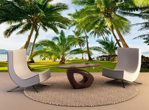 Wallpapers Custom Wallpaper Murals Exotic Palms Resort Grounds Self Adhesive Wall Sticker Paper Art Painting Living Room