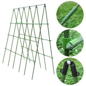 Andra trädgårdsverktyg Växt Stakes Blomma klättring Vine Rack Pillar Plastic Coated Steel Pipe Trellis Stödande ramgrönsaker som växer 230422